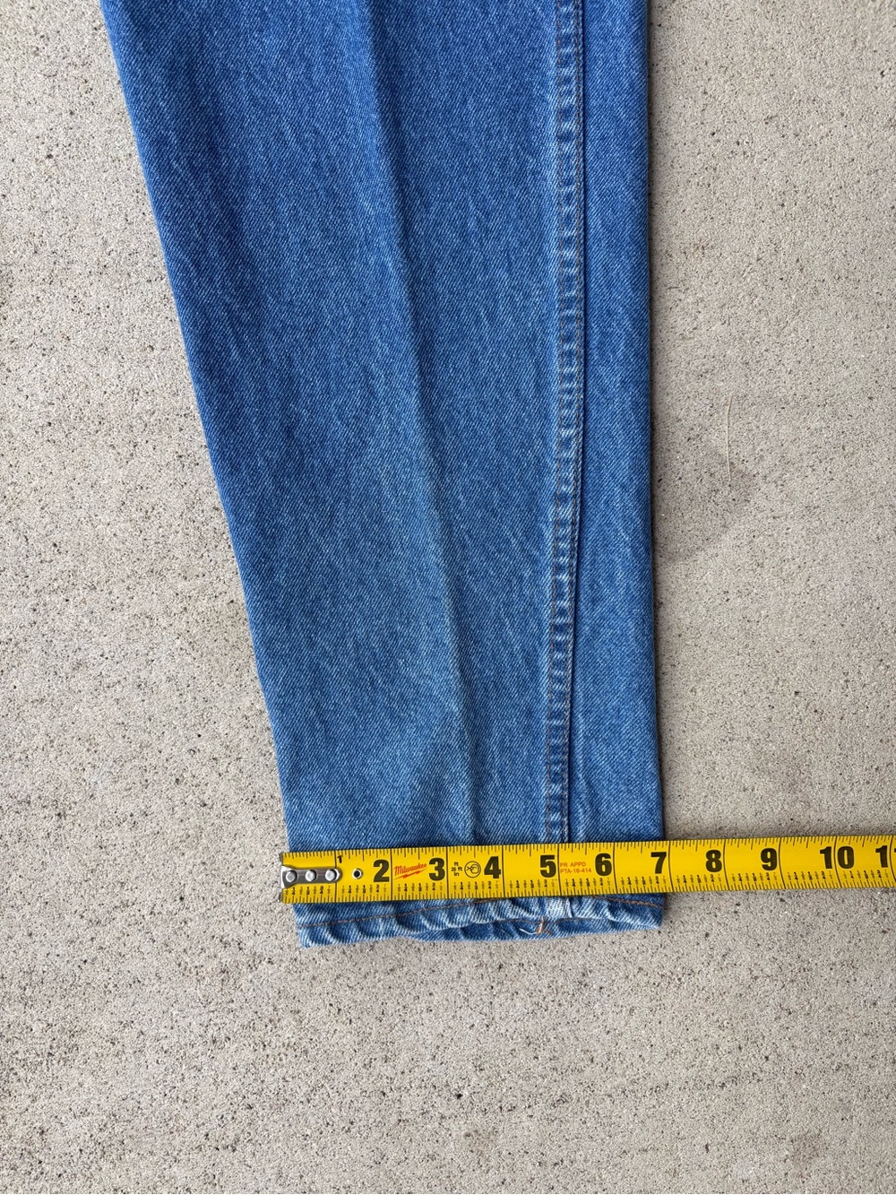 Vintage 80s Levi's Pleated Front Denim Pants High Rise Brown Tab 30x34 - Picture 9 of 10